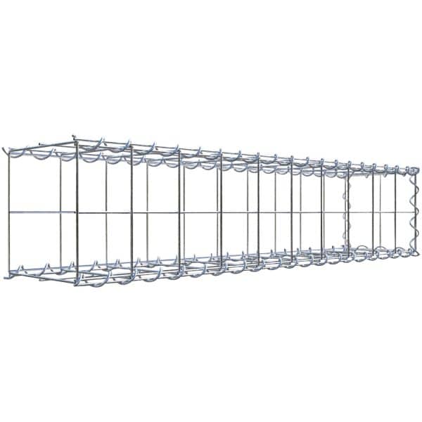 Gabiona Gabione-Anbaukorb Typ 2 20 x 100 x 20 cm Maschenw 10 x 10 cm