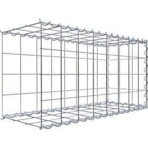Gabiona Gabione-Anbaukorb Typ 2 40 x 80 x 30 cm Maschenw 10 x 10 cm