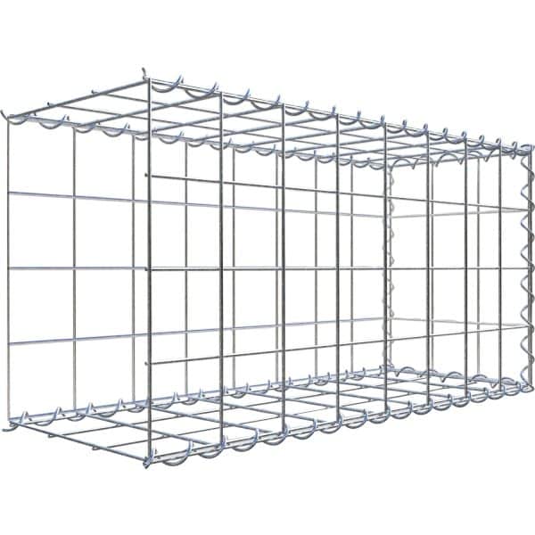 Gabiona Gabione-Anbaukorb Typ 2 40 x 80 x 30 cm Maschenw 10 x 10 cm