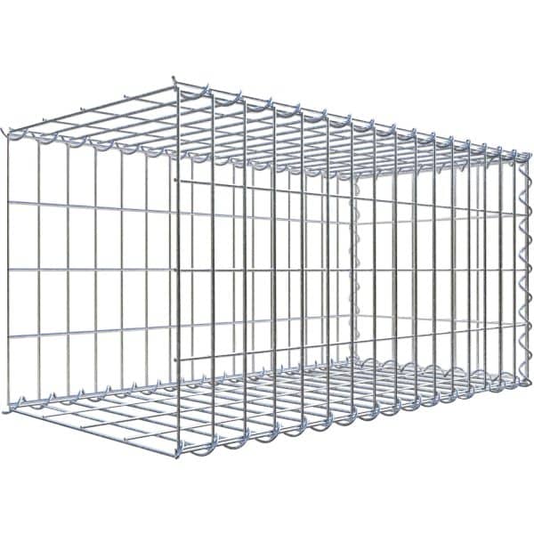 Gabiona Gabione-Anbaukorb Typ 2 40 x 80 x 40 cm Maschenw 5 x 10 cm