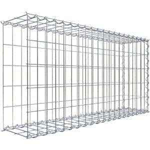 Gabiona Gabione-Anbaukorb Typ 2 50 x 100 x 20 cm Maschenw 5 x 10 cm