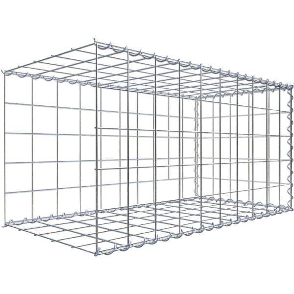 Gabiona Gabione-Anbaukorb Typ 2 50 x 100 x 50 cm Maschenw 10 x 10 cm