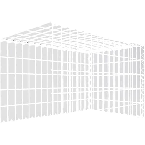 Gabiona Gabione-Anbaukorb Typ 2 50 x 80 x 50 cm Maschenw 5 x 10 cm