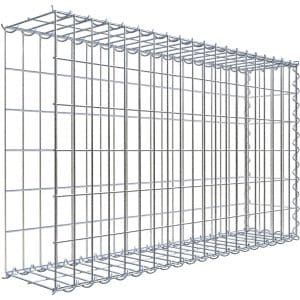 Gabiona Gabione-Anbaukorb Typ 2 60 x 100 x 20 cm Maschenw 5 x 10 cm