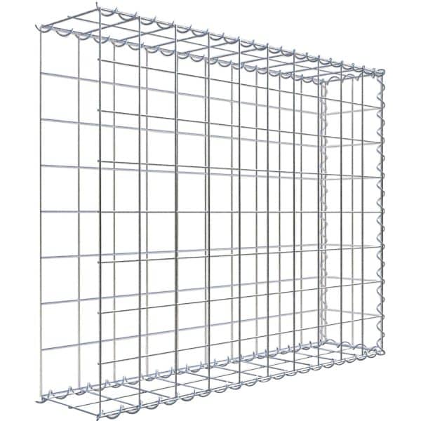 Gabiona Gabione-Anbaukorb Typ 2 80 x 100 x 20 cm Maschenw 10 x 10 cm