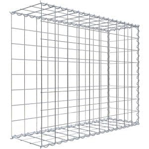 Gabiona Gabione-Anbaukorb Typ 2 80 x 100 x 30 cm Maschenw 10 x 10 cm