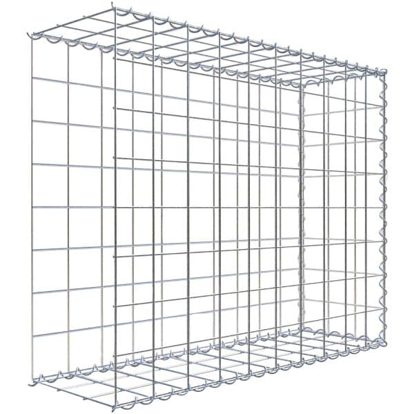 Gabiona Gabione-Anbaukorb Typ 2 80 x 100 x 30 cm Maschenw 10 x 10 cm