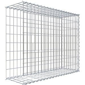 Gabiona Gabione-Anbaukorb Typ 2 80 x 100 x 30 cm Maschenw 5 x 10 cm