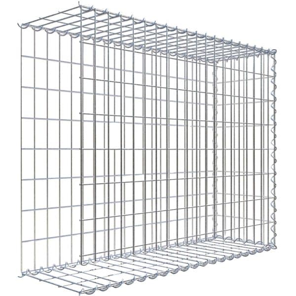 Gabiona Gabione-Anbaukorb Typ 2 80 x 100 x 30 cm Maschenw 5 x 10 cm