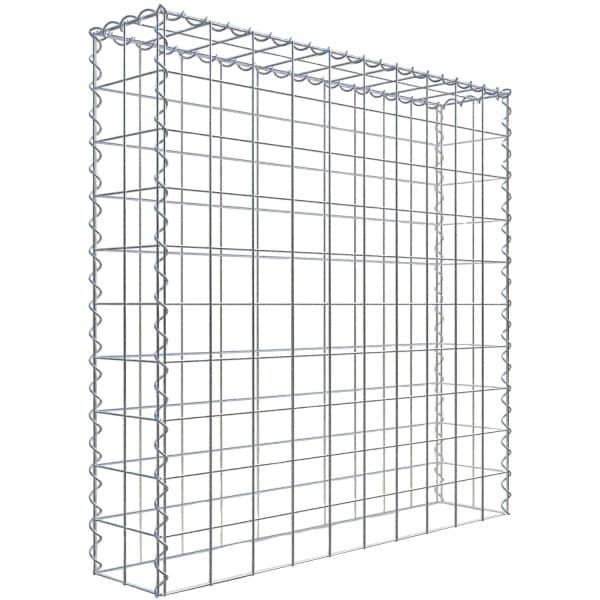 Gabiona Gabione-Anbaukorb Typ 3 100 x 100 x 20 cm Maschenw 10 x 10 cm