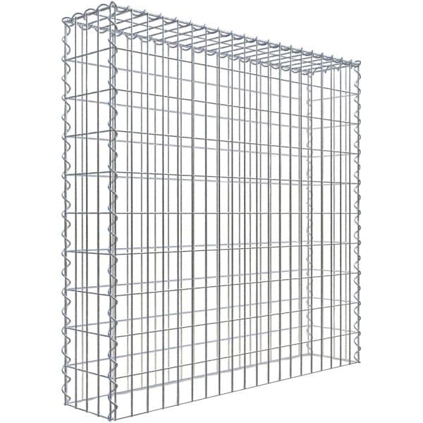 Gabiona Gabione-Anbaukorb Typ 3 100 x 100 x 20 cm Maschenw 5 x 10 cm