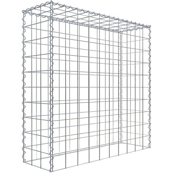 Gabiona Gabione-Anbaukorb Typ 3 100 x 100 x 30 cm Maschenw 10 x 10 cm