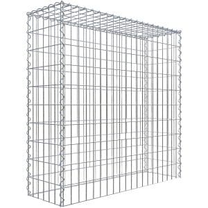 Gabiona Gabione-Anbaukorb Typ 3 100 x 100 x 30 cm Maschenw 5 x 10 cm