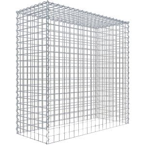 Gabiona Gabione-Anbaukorb Typ 3 100 x 100 x 40 cm Maschenw 5 x 5 cm