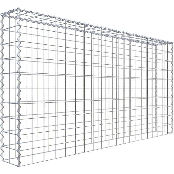 Gabiona Gabione-Anbaukorb Typ 3 100 x 200 x 20 cm Maschenw 10 x 10 cm
