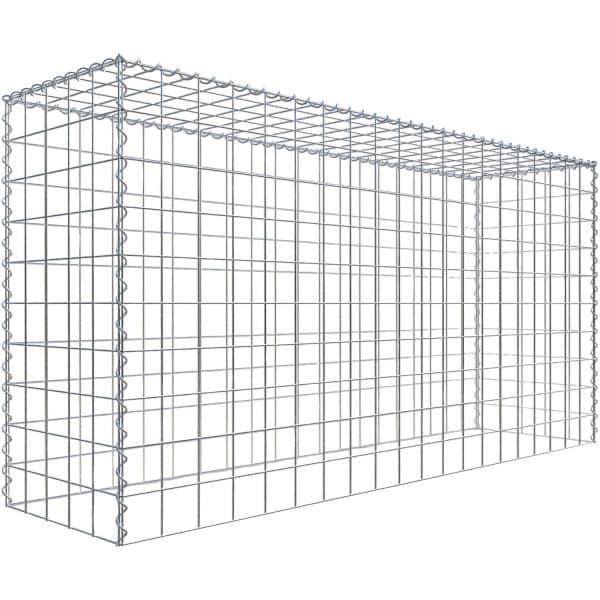 Gabiona Gabione-Anbaukorb Typ 3 100 x 200 x 50 cm Maschenw 10 x 10 cm