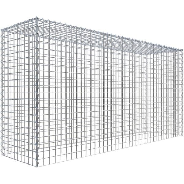 Gabiona Gabione-Anbaukorb Typ 3 100 x 200 x 50 cm Maschenw 5 x 5 cm