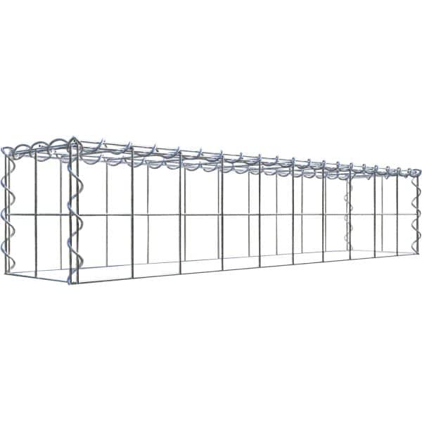 Gabiona Gabione-Anbaukorb Typ 3 20 x 100 x 20 cm Maschenw 10 x 10 cm