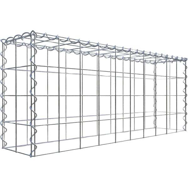 Gabiona Gabione-Anbaukorb Typ 3 40 x 100 x 20 cm Maschenw 10 x 10 cm