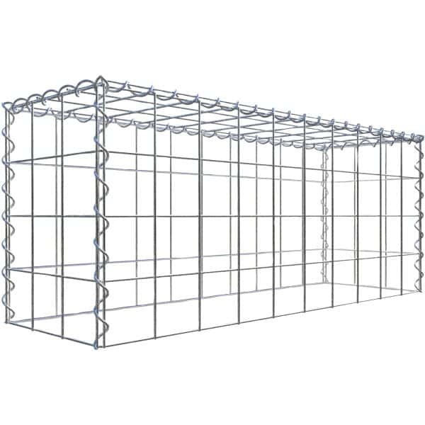 Gabiona Gabione-Anbaukorb Typ 3 40 x 100 x 30 cm Maschenw 10 x 10 cm