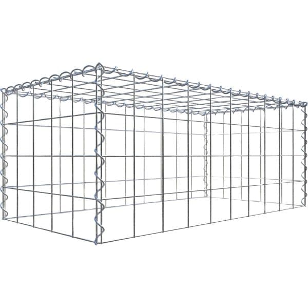 Gabiona Gabione-Anbaukorb Typ 3 40 x 100 x 50 cm Maschenw 10 x 10 cm