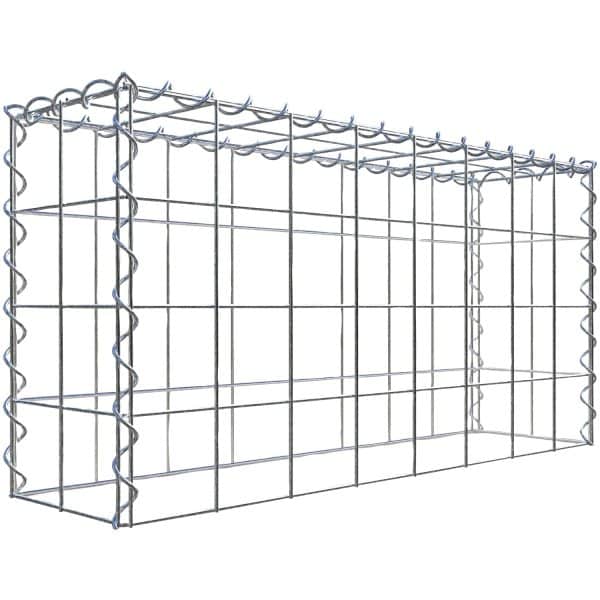 Gabiona Gabione-Anbaukorb Typ 3 40 x 80 x 20 cm Maschenw 10 x 10 cm