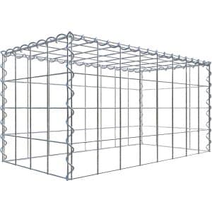 Gabiona Gabione-Anbaukorb Typ 3 40 x 80 x 40 cm Maschenw 10 x 10 cm