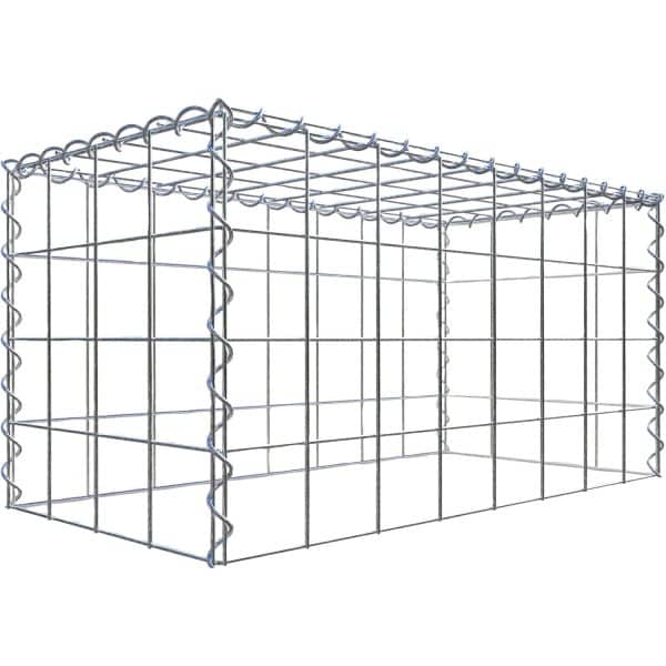 Gabiona Gabione-Anbaukorb Typ 3 40 x 80 x 40 cm Maschenw 10 x 10 cm