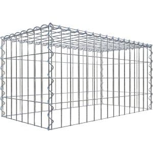 Gabiona Gabione-Anbaukorb Typ 3 40 x 80 x 40 cm Maschenw 5 x 10 cm