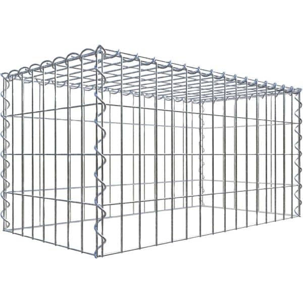 Gabiona Gabione-Anbaukorb Typ 3 40 x 80 x 40 cm Maschenw 5 x 10 cm