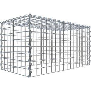 Gabiona Gabione-Anbaukorb Typ 3 40 x 80 x 40 cm Maschenw 5 x 5 cm
