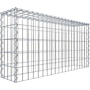 Gabiona Gabione-Anbaukorb Typ 3 50 x 100 x 20 cm Maschenw 5 x 10 cm