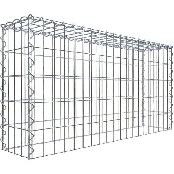 Gabiona Gabione-Anbaukorb Typ 3 50 x 100 x 20 cm Maschenw 5 x 10 cm