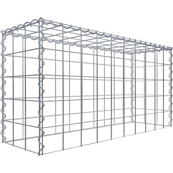 Gabiona Gabione-Anbaukorb Typ 3 50 x 100 x 30 cm Maschenw 10 x 10 cm