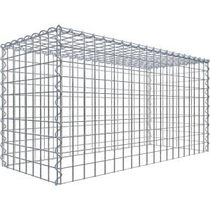 Gabiona Gabione-Anbaukorb Typ 3 50 x 100 x 40 cm Maschenw 5 x 5 cm