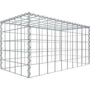 Gabiona Gabione-Anbaukorb Typ 3 50 x 100 x 50 cm Maschenw 10 x 10 cm