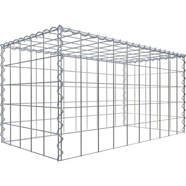 Gabiona Gabione-Anbaukorb Typ 3 50 x 100 x 50 cm Maschenw 10 x 10 cm