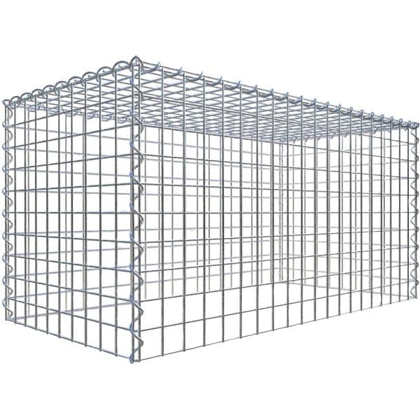 Gabiona Gabione-Anbaukorb Typ 3 50 x 100 x 50 cm Maschenw 5 x 5 cm