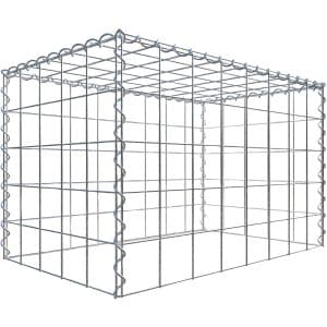 Gabiona Gabione-Anbaukorb Typ 3 50 x 80 x 50 cm Maschenw 10 x 10 cm