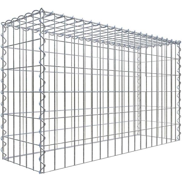 Gabiona Gabione-Anbaukorb Typ 3 60 x 100 x 30 cm Maschenw 5 x 10 cm