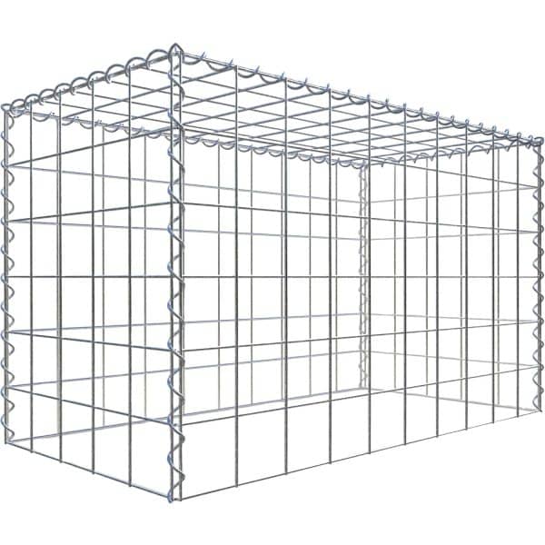 Gabiona Gabione-Anbaukorb Typ 3 60 x 100 x 50 cm Maschenw 10 x 10 cm