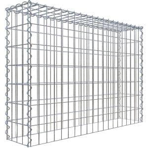 Gabiona Gabione-Anbaukorb Typ 3 70 x 100 x 20 cm Maschenw 5 x 10 cm