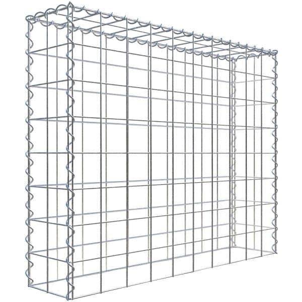 Gabiona Gabione-Anbaukorb Typ 3 80 x 100 x 20 cm Maschenw 10 x 10 cm