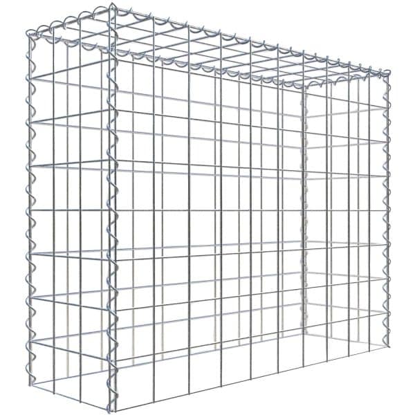 Gabiona Gabione-Anbaukorb Typ 3 80 x 100 x 30 cm Maschenw 10 x 10 cm