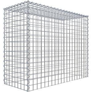 Gabiona Gabione-Anbaukorb Typ 3 80 x 100 x 40 cm Maschenw 5 x 5 cm