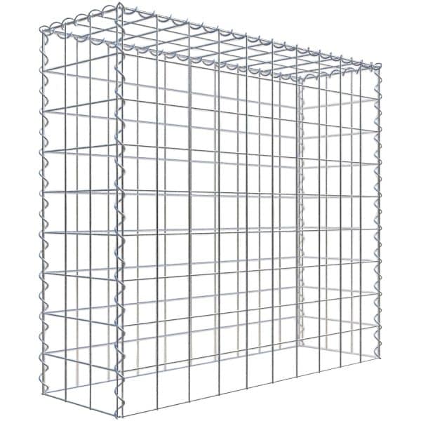 Gabiona Gabione-Anbaukorb Typ 3 90 x 100 x 30 cm Maschenw 10 x 10 cm