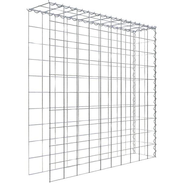 Gabiona Gabione-Anbaukorb Typ 4 100 x 100 x 20 cm Maschenw 10 x 10 cm