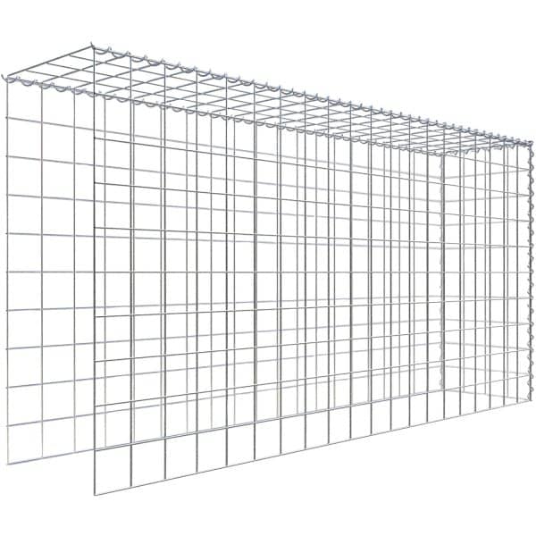Gabiona Gabione-Anbaukorb Typ 4 100 x 200 x 40 cm Maschenw 10 x 10 cm