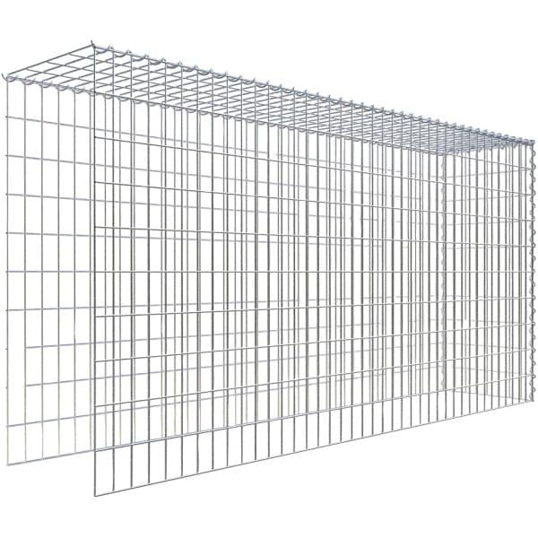 Gabiona Gabione-Anbaukorb Typ 4 100 x 200 x 40 cm Maschenw 5 x 10 cm