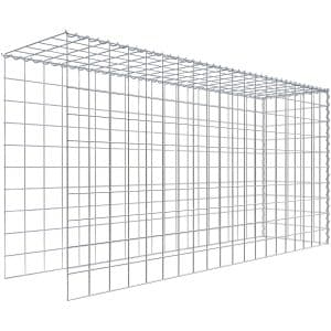 Gabiona Gabione-Anbaukorb Typ 4 100 x 200 x 50 cm Maschenw 10 x 10 cm